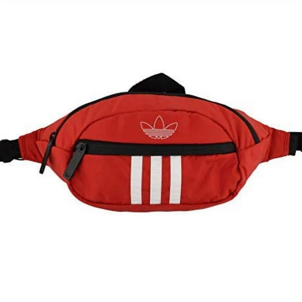 adidas Originals Unisex National Waist Pack / Fanny Pack / Red, One Size